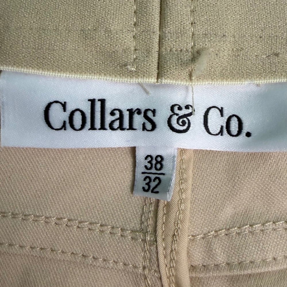 NWT Collars & Co CEO Tech Pull-On Mens 38x32 Pants Stone Beige - Picture 5 of 11